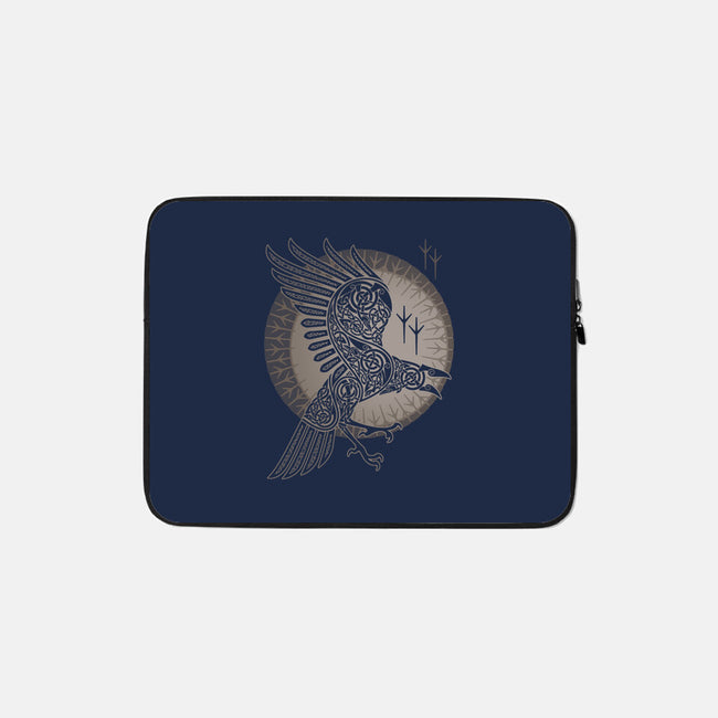 Norse Raven-none zippered laptop sleeve-RAIDHO