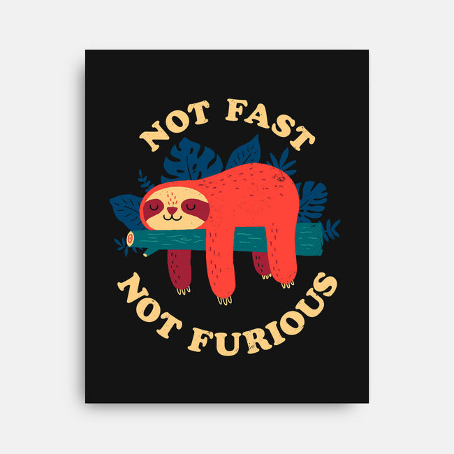 Not Fast, Not Furious-none stretched canvas-DinomIke
