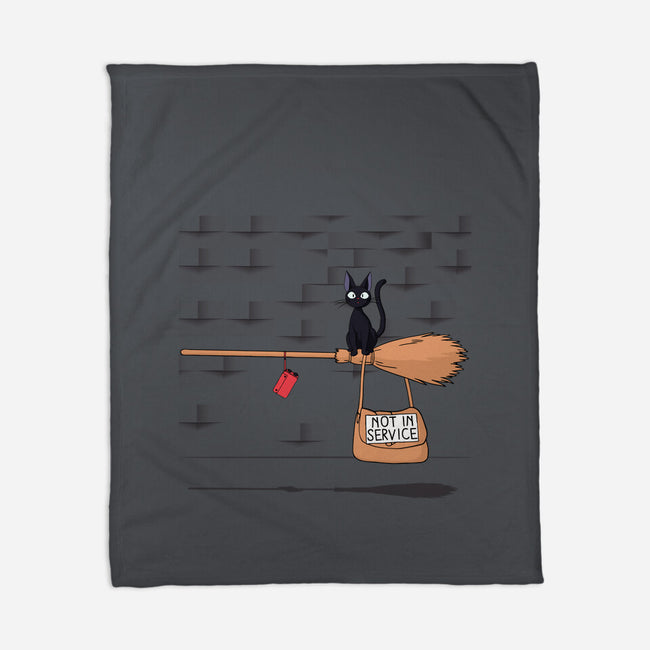 Not In Service-none fleece blanket-maped