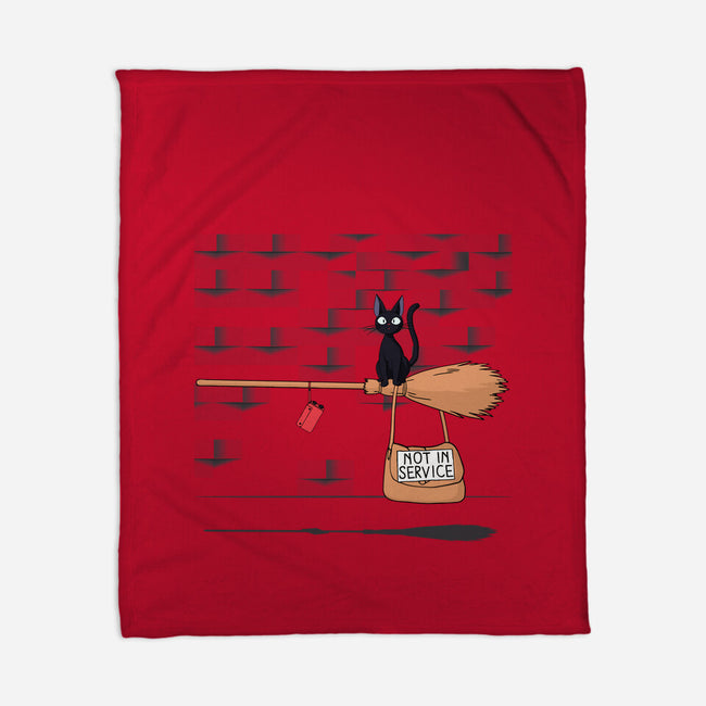 Not In Service-none fleece blanket-maped