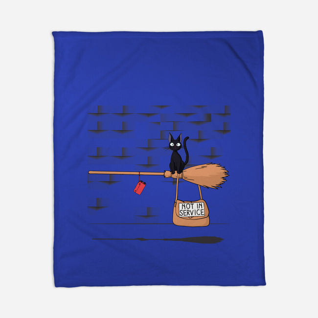 Not In Service-none fleece blanket-maped
