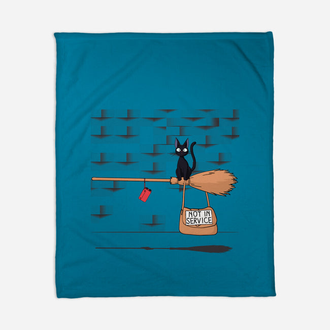 Not In Service-none fleece blanket-maped