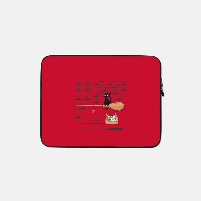 Not In Service-none zippered laptop sleeve-maped