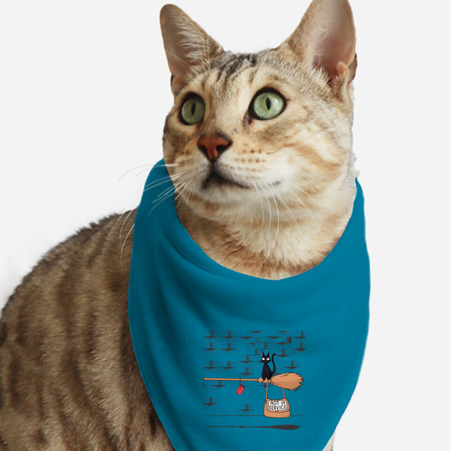 Not In Service-cat bandana pet collar-maped