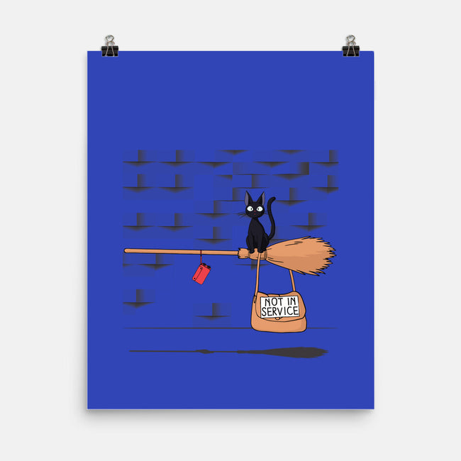 Not In Service-none matte poster-maped