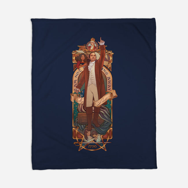 Not Throwing Away My Shot-none fleece blanket-MeganLara
