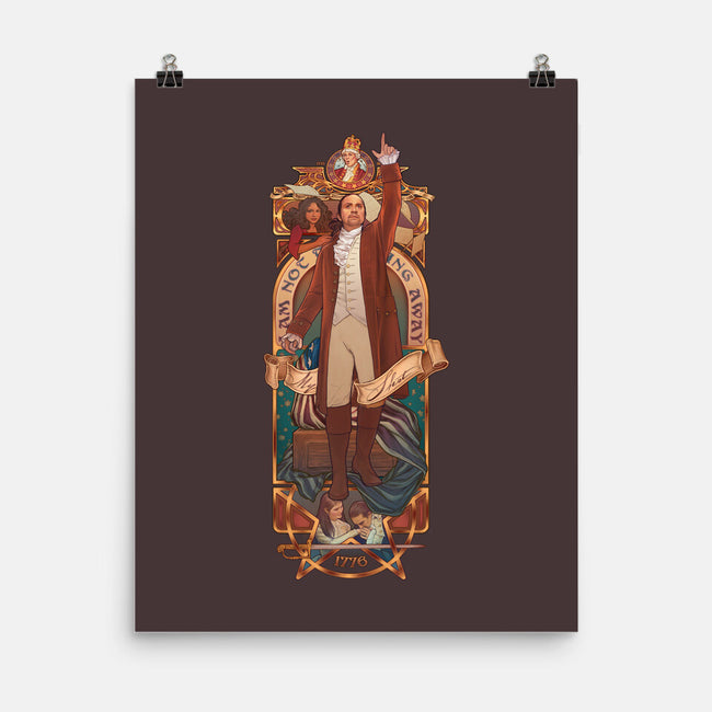 Not Throwing Away My Shot-none matte poster-MeganLara