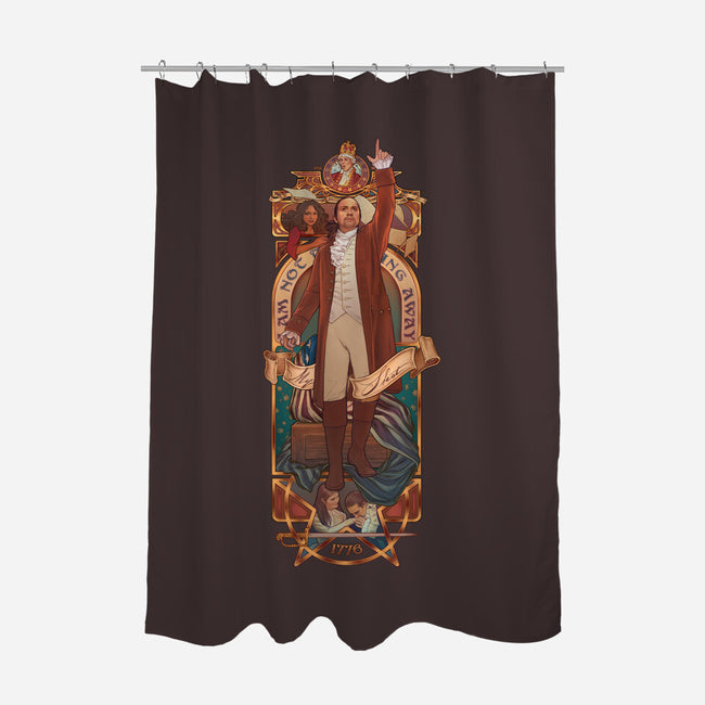 Not Throwing Away My Shot-none polyester shower curtain-MeganLara