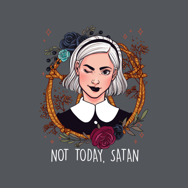 Not Today, Satan-none glossy sticker-ursulalopez