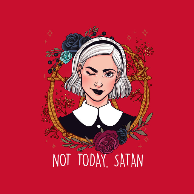 Not Today, Satan-none removable cover w insert throw pillow-ursulalopez