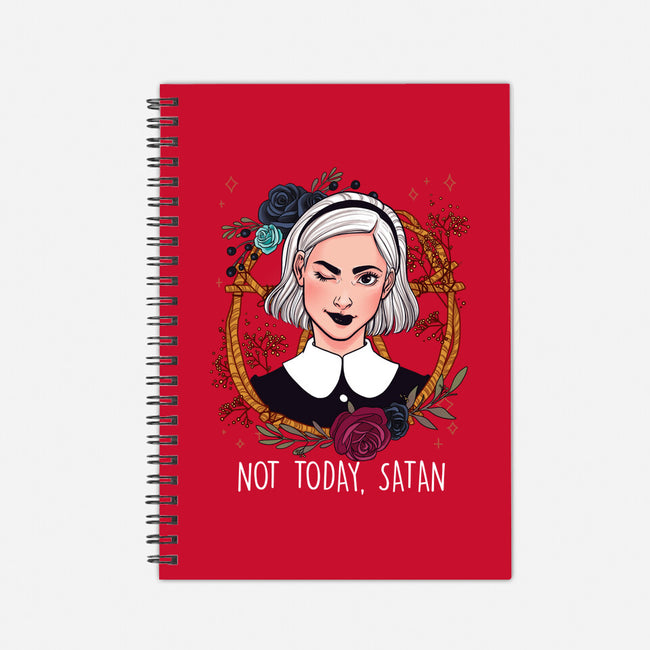 Not Today, Satan-none dot grid notebook-ursulalopez