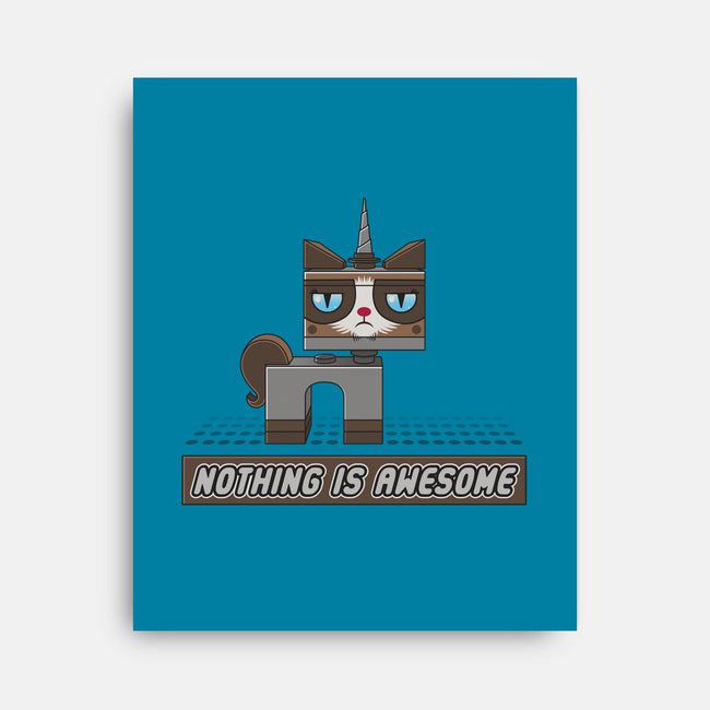 Nothing is Awesome-none stretched canvas-griftgfx