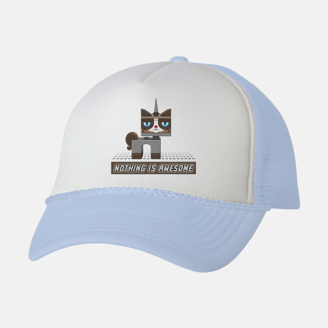 Nothing is Awesome-unisex trucker hat-griftgfx
