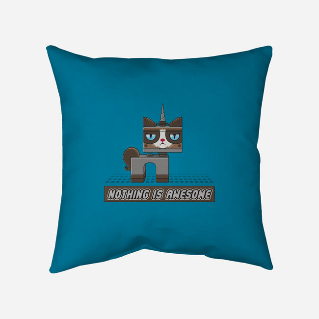 Nothing is Awesome-none removable cover w insert throw pillow-griftgfx
