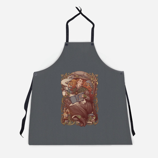 Nouveau Folk Witch-unisex kitchen apron-MedusaD