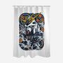 Nu Mecha Ink-none polyester shower curtain-Snapnfit