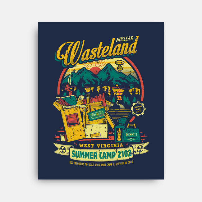 Nuclear Summer Camp-none stretched canvas-Olipop