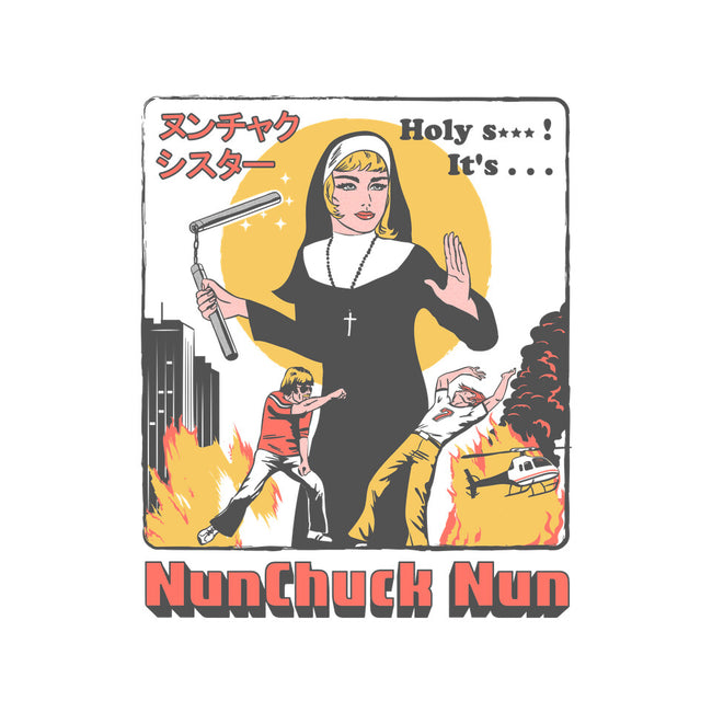 Nunchuck Nun-womens v-neck tee-gloopz
