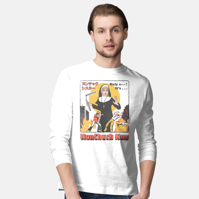 Nunchuck Nun-mens long sleeved tee-gloopz