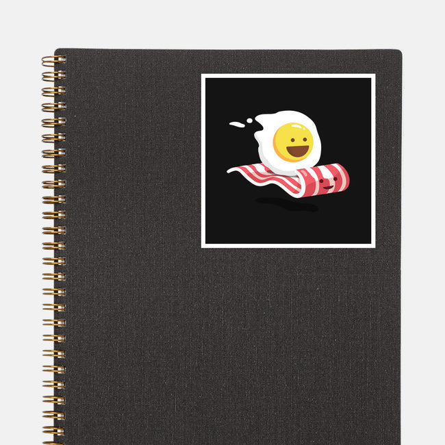 Magic Bacon Ride-none glossy sticker-GeorgeOtsubo