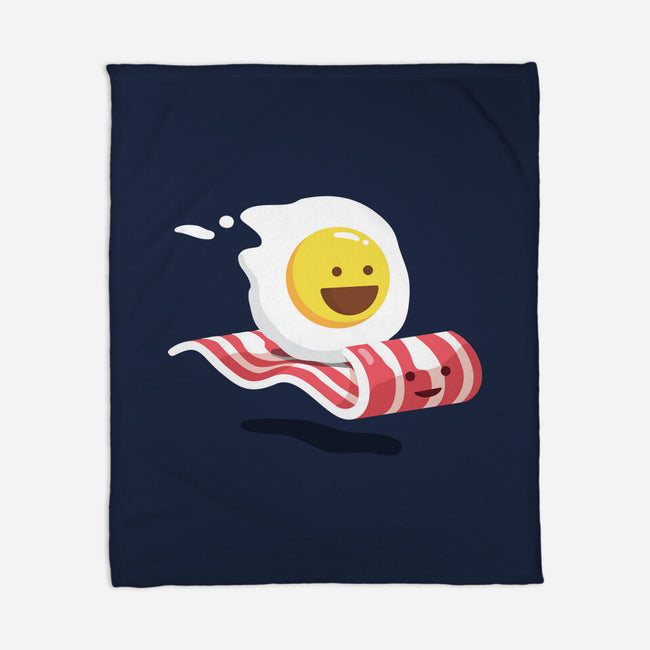 Magic Bacon Ride-none fleece blanket-GeorgeOtsubo