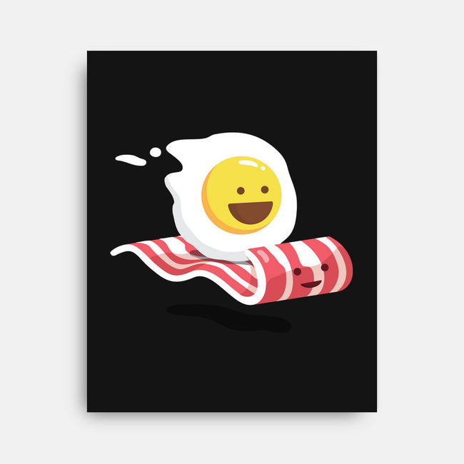 Magic Bacon Ride-none stretched canvas-GeorgeOtsubo