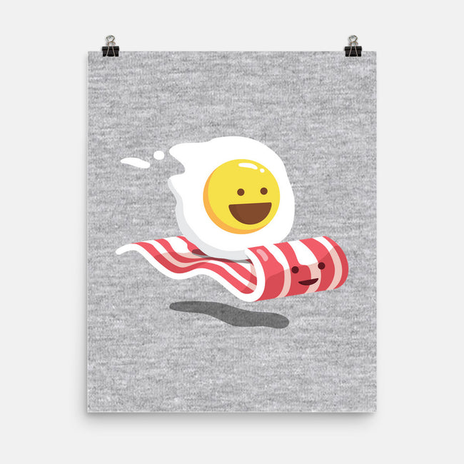 Magic Bacon Ride-none matte poster-GeorgeOtsubo