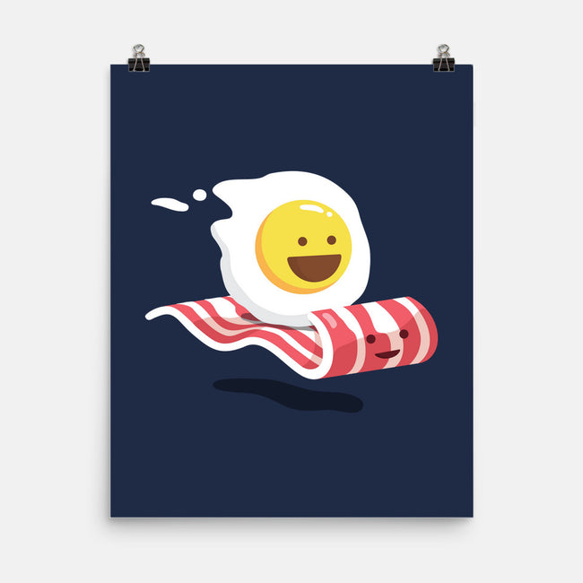 Magic Bacon Ride-none matte poster-GeorgeOtsubo