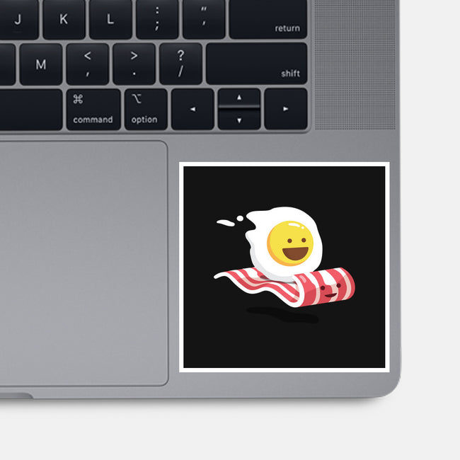 Magic Bacon Ride-none glossy sticker-GeorgeOtsubo