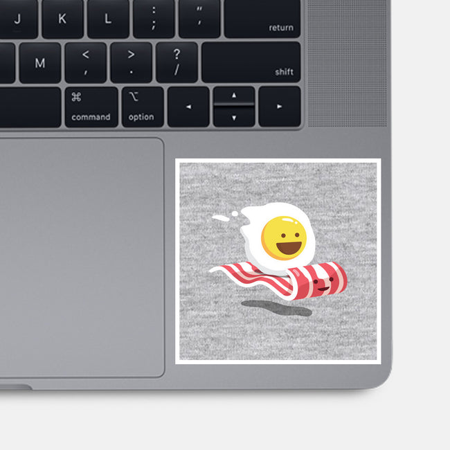 Magic Bacon Ride-none glossy sticker-GeorgeOtsubo