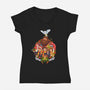 Magical Holidays-womens v-neck tee-batang 9tees