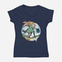 Magical Leap-womens v-neck tee-batang 9tees