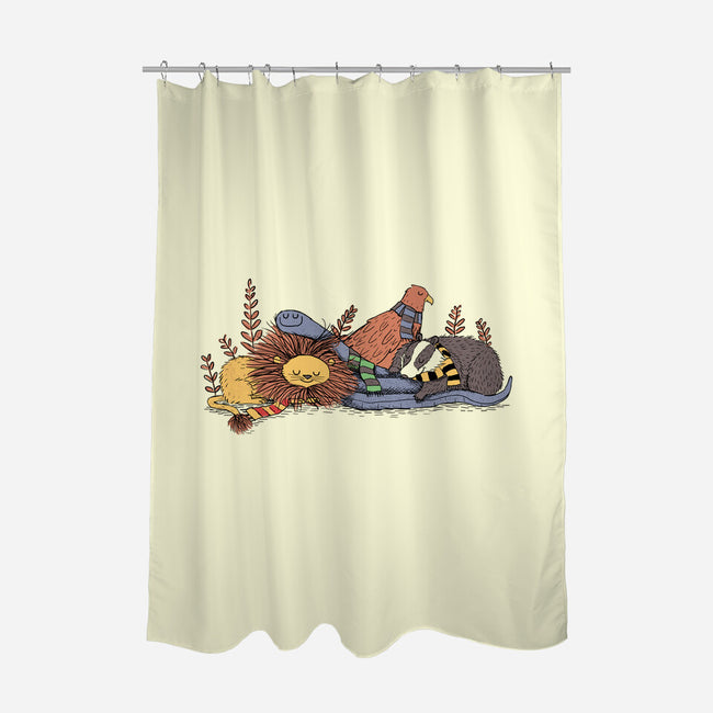 Magical Nap-none polyester shower curtain-sleepingsky
