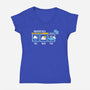 Magrathea Forecast-womens v-neck tee-chocopants