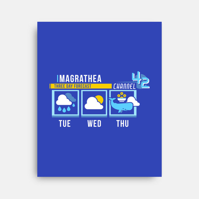 Magrathea Forecast-none stretched canvas-chocopants
