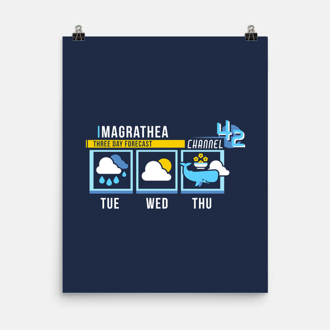 Magrathea Forecast-none matte poster-chocopants
