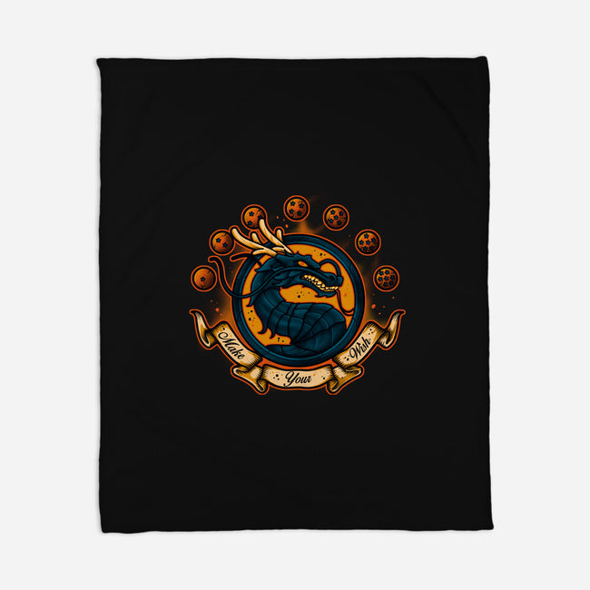 Make Your Wish-none fleece blanket-Letter_Q