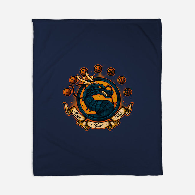 Make Your Wish-none fleece blanket-Letter_Q