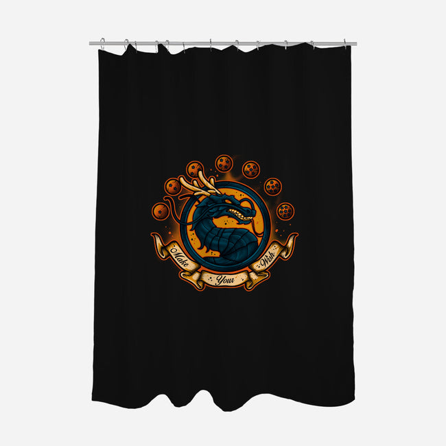 Make Your Wish-none polyester shower curtain-Letter_Q