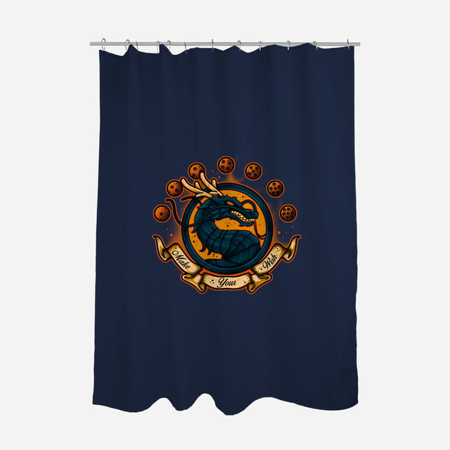 Make Your Wish-none polyester shower curtain-Letter_Q