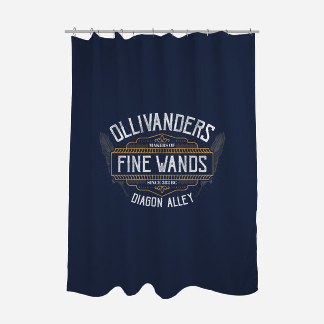 Makers of Fine Wands-none polyester shower curtain-beware1984