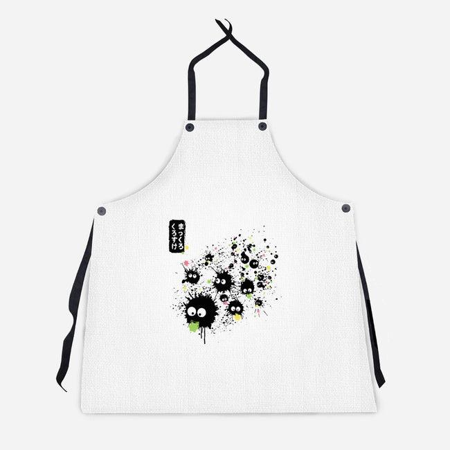 Makkuro Kurosuke Ink-unisex kitchen apron-DrMonekers