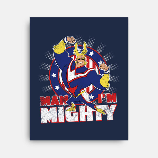Man I'm Mighty-none stretched canvas-Kat_Haynes