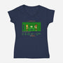 Maniac IT Department-womens v-neck tee-RyanAstle