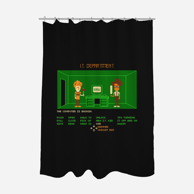 Maniac IT Department-none polyester shower curtain-RyanAstle