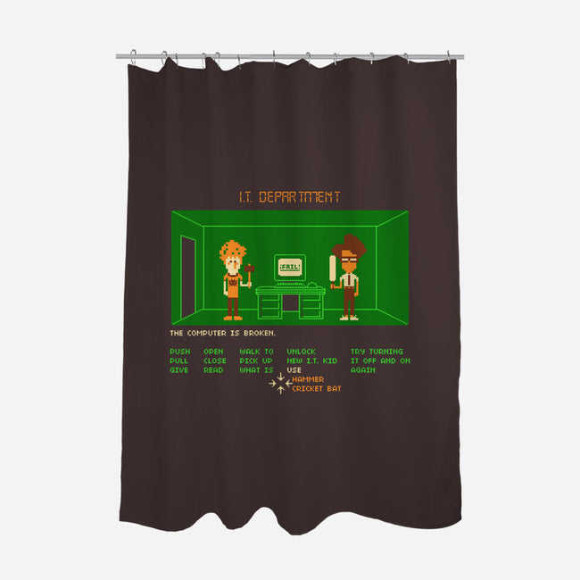 Maniac IT Department-none polyester shower curtain-RyanAstle