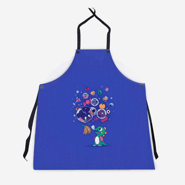 Many Bubbles-unisex kitchen apron-ursulalopez