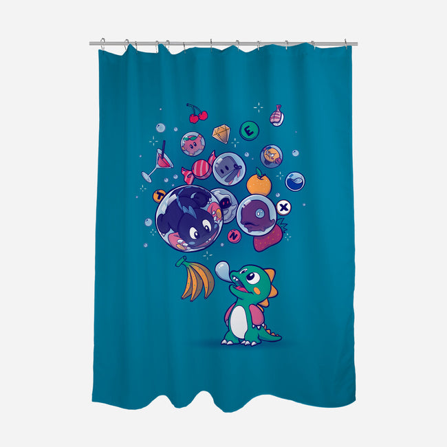 Many Bubbles-none polyester shower curtain-ursulalopez