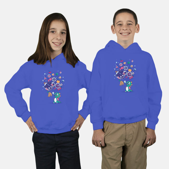 Many Bubbles-youth pullover sweatshirt-ursulalopez