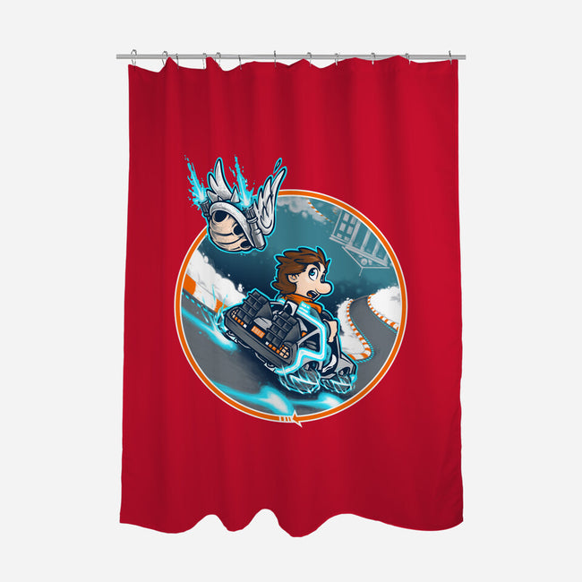 Marty Kart-none polyester shower curtain-Obvian